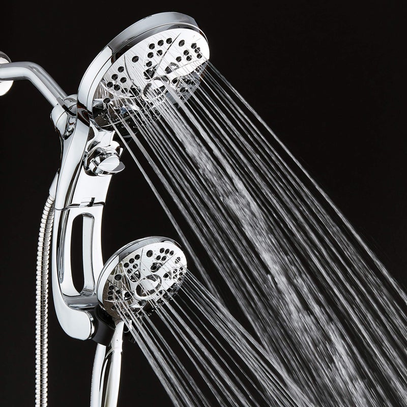 Dream Spa High Pressure 3-way Rain & Handheld Shower Head Combo with Easy Reach Diverter Switch, Adjustable Extension Arm and Extra Long 72 inch Stainless Steel Hose - All Chrome Finish - Top US Brand - Image 4